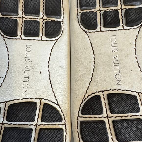 Louis Vuitton Men’s Monte Carlo White Leather Moccasin Loafers Size UK 7 USA 8 - Picture 15 of 16